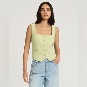 Express Soft green Sleeveless vest